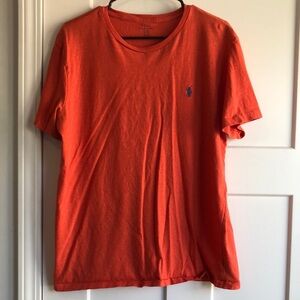 Polo by Ralph Lauren Men's Orange T-Shirt